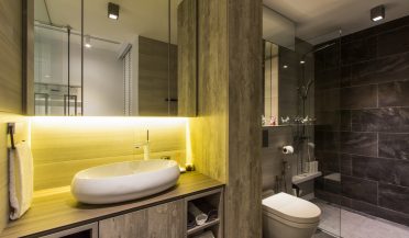 dark bathroom