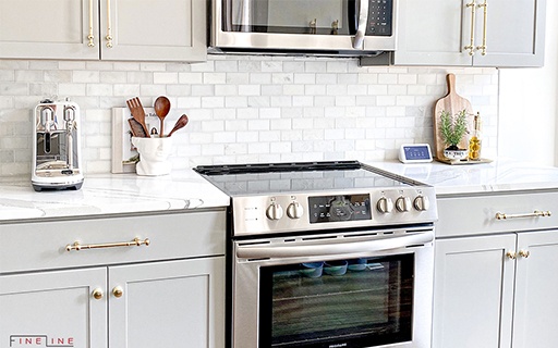 residential interior design quartz kitchen
